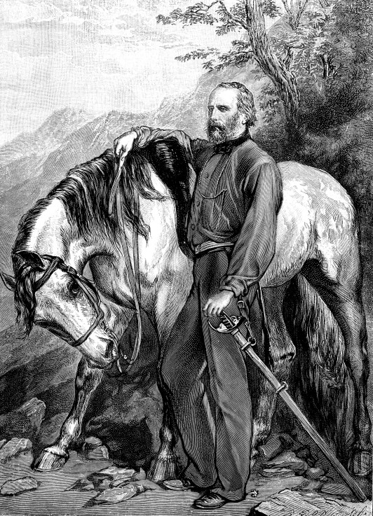 Portrait of Giuseppe Garibaldi (1807-1882) a Unbekannter Künstler