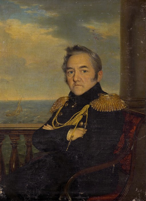 Portrait of Admiral Mikhail Lazarev (1788-1851) a Unbekannter Künstler