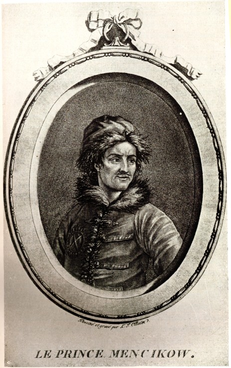 Portrait of Prince Alexander Danilovich Menshikov (1673-1729) a Unbekannter Künstler