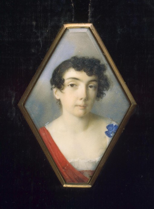 Portrait of Anna Mikhailovna Khitrovo, née Golenishcheva-Kutuzova (1782-1846) a Unbekannter Künstler