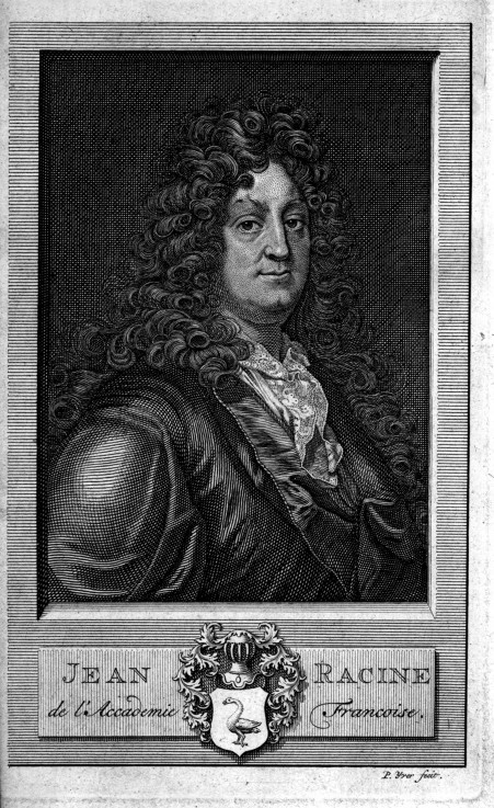 Portrait of the poet Jean Racine (1639–1699) a Unbekannter Künstler