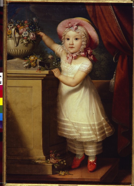 Portrait of Ekaterina Dmitrievna Obreskova (1822-1874) a Unbekannter Künstler