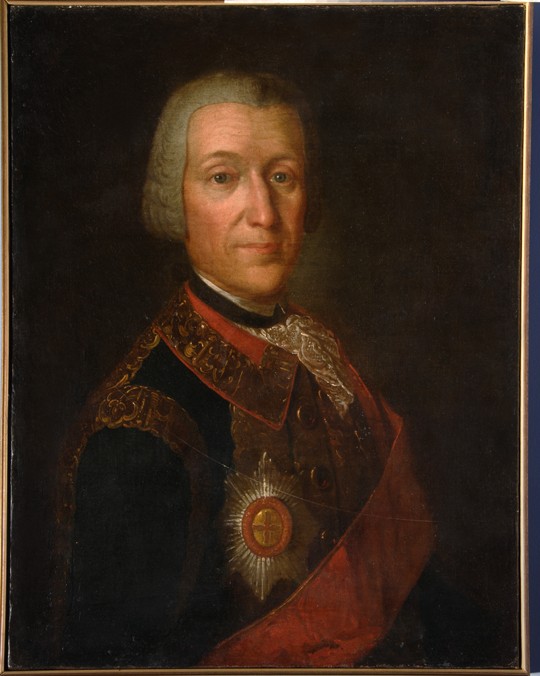 Portrait of Prince Fyodor Ivanovich Golitsyn (1700-1759) a Unbekannter Künstler