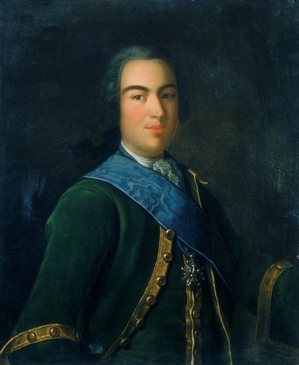 Portrait of Prince Ivan Alexeievich Dolgoroukov (1708-1739) a Unbekannter Künstler