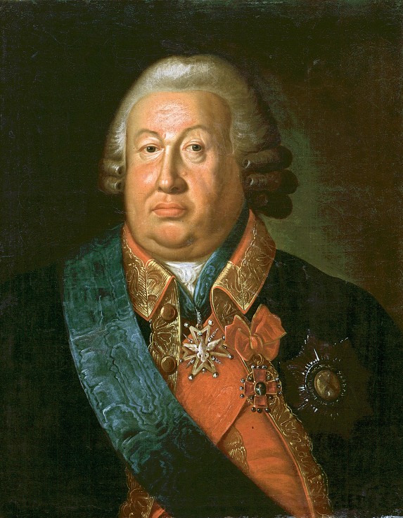 Portrait of Prince Mikhail Nikitich Volkonsky (1713-1788) a Unbekannter Künstler