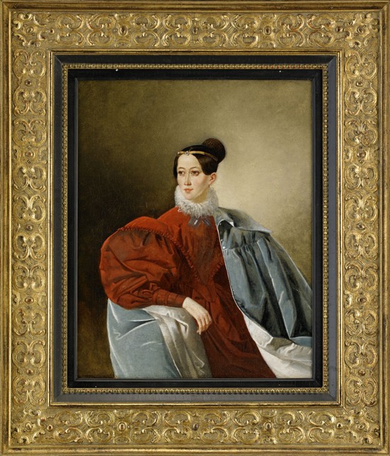 Portrait of Countess Yelizaveta Ivanovna Kropotkina (1803-1836), née Dorokhova a Unbekannter Künstler