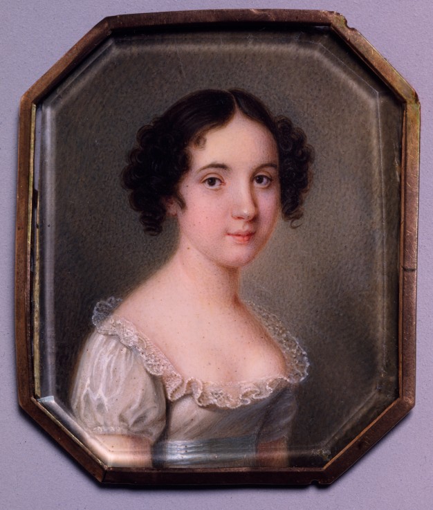 Portrait of Countess Maria N. Raevskaya (1805-1863) a Unbekannter Künstler