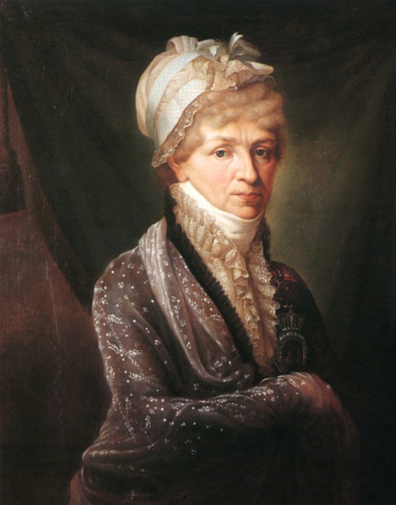 Portrait of Princess Natalya Petrovna Galitzine (1741-1837) a Unbekannter Künstler