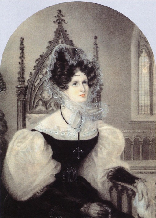 Portrait of Princess Zinaida Alexandrovna Volkonskaya (1792-1862) a Unbekannter Künstler