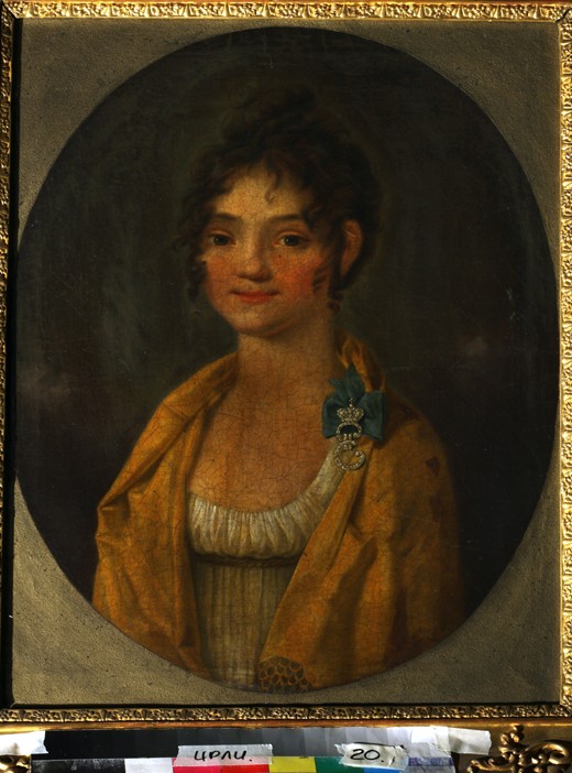 Portrait of Countess Anna Alexeyevna Orlova of Chesma (1785-1848) a Unbekannter Künstler