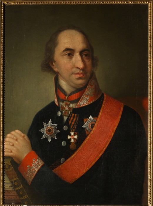 Portrait of Count Alexander Semyonovich Khvostov (1753-1820) a Unbekannter Künstler