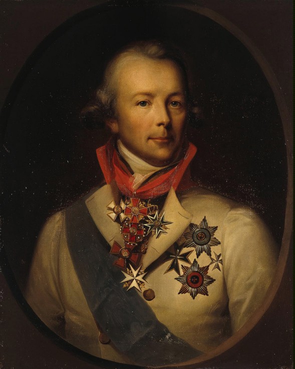 Portrait of Count Peter Ludwig von der Pahlen (1745-1826) a Unbekannter Künstler