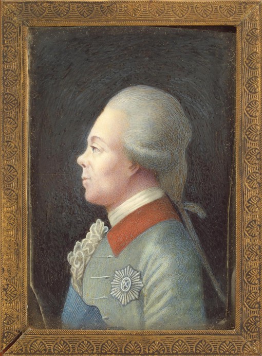 Portrait of Grand Duke Pavel Petrovich (1754-1801) a Unbekannter Künstler