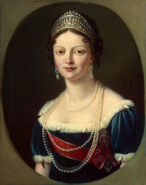 Portrait of Grand Duchess Catherine Pavlovna of Russia (1788-1819) a Unbekannter Künstler