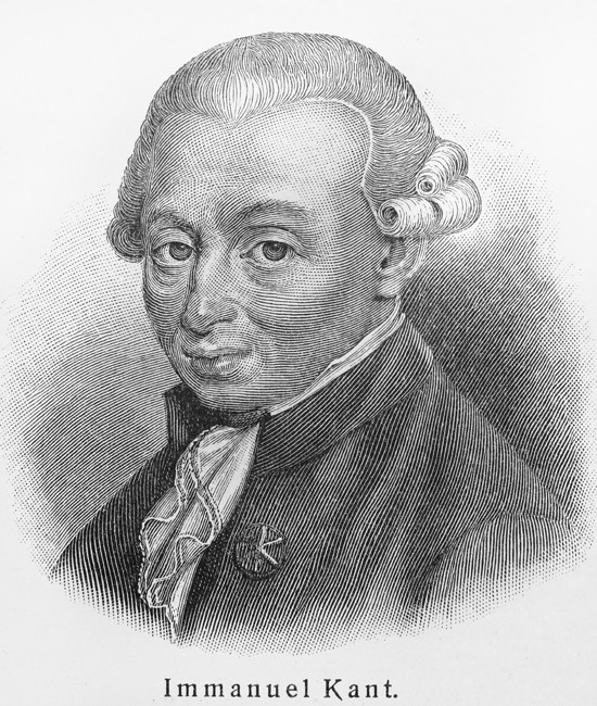 Portrait of Immanuel Kant (1724-1804) a Unbekannter Künstler