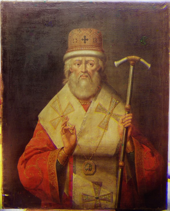 Portrait of Iona III Sysoevich, Metropolitan of Rostov, Builder of the Rostov Kremlin a Unbekannter Künstler