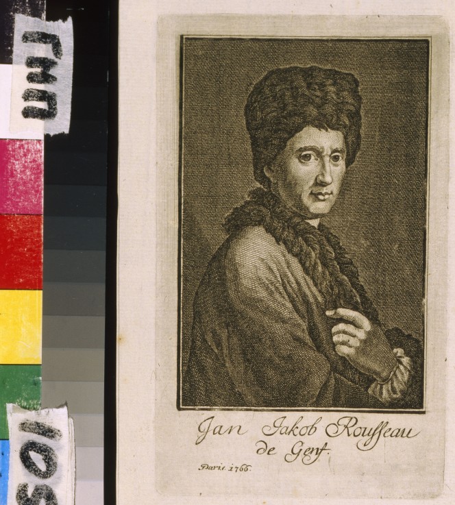 Portrait of Jean-Jacques Rousseau a Unbekannter Künstler