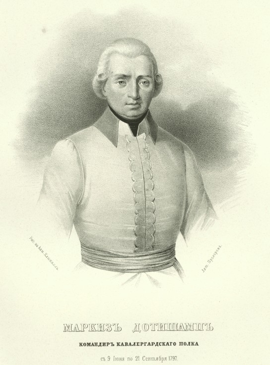 Portrait of Jean Thérèse Louis de Beaumont, marquis d'Autichamp (1738-1831) a Unbekannter Künstler