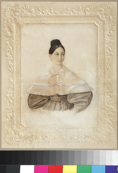 Portrait of Ekaterina Alexandrovna Sverbeeva, née Princess Shcherbatova a Unbekannter Künstler