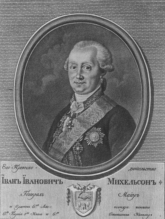 Portrait of Johann (Ivan) Michelson (1740-1807) a Unbekannter Künstler