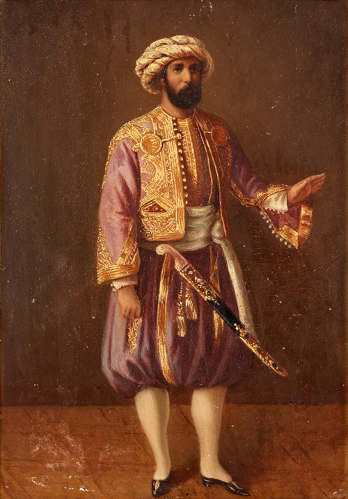 Portrait of the King Charles XV of Sweden in Turkish Dress a Unbekannter Künstler