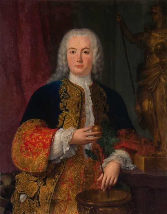 Portrait of King Peter III of Portugal and the Algarves as Infante a Unbekannter Künstler