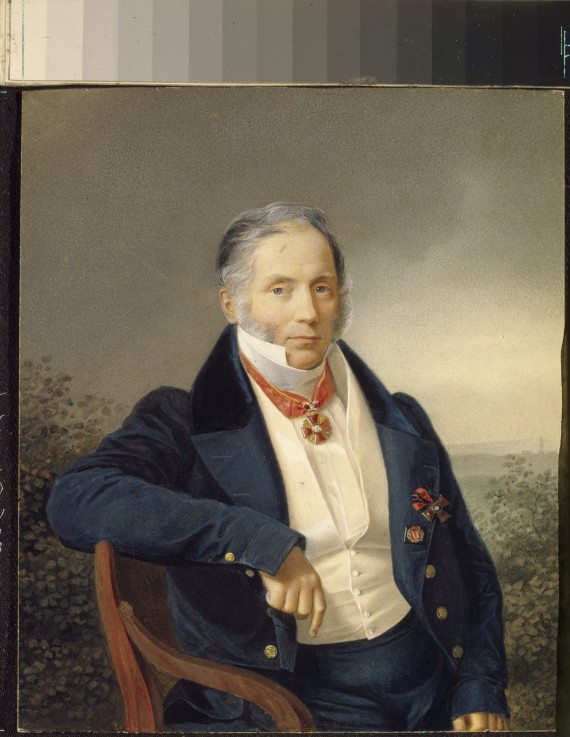 Portrait of the painter Alexander Sauerweid (1782-1844) a Unbekannter Künstler