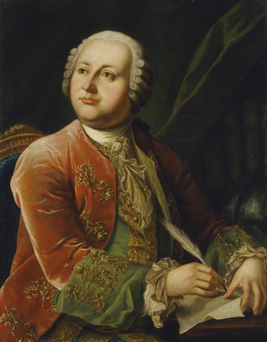 Portrait of Mikhail V. Lomonosov (1711-1765) a Unbekannter Künstler