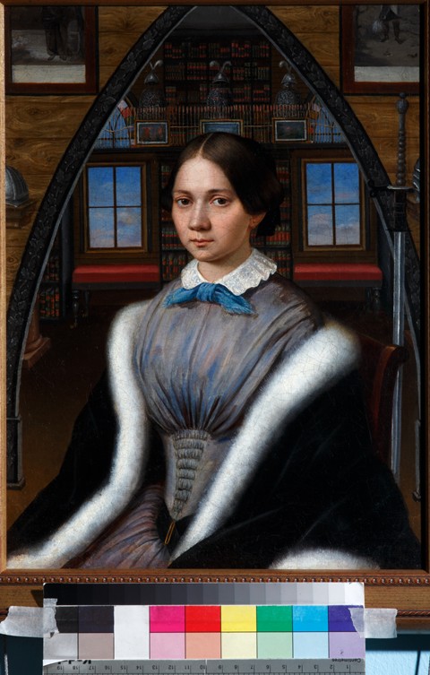 Portrait of Natalia Nikolaevna Korsakova a Unbekannter Künstler