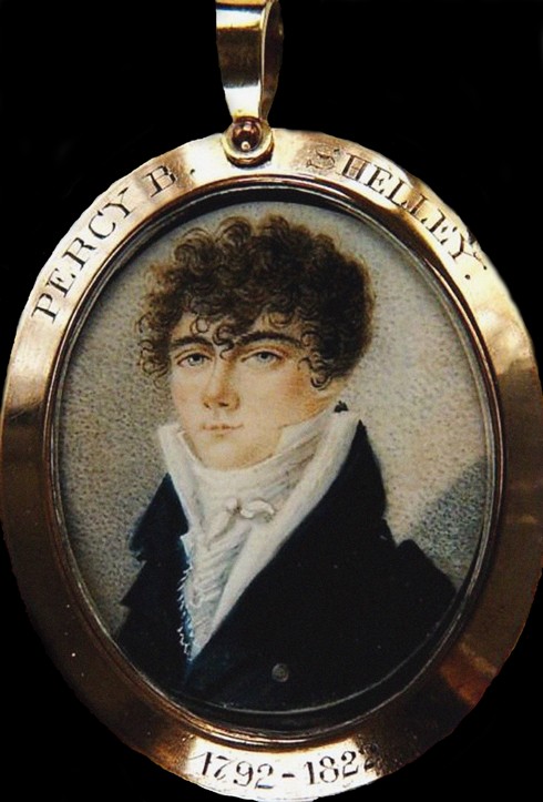 Portrait of the poet Percy Bysshe Shelley (1792-1822) a Unbekannter Künstler