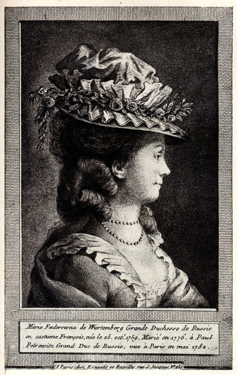 Portrait of Sophie Dorothea of Württemberg a Unbekannter Künstler