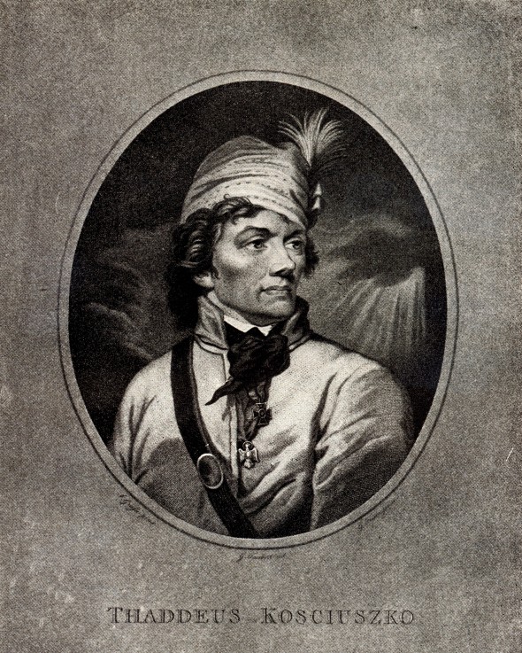 Portrait of Tadeusz Kosciuszko (1746-1817) a Unbekannter Künstler