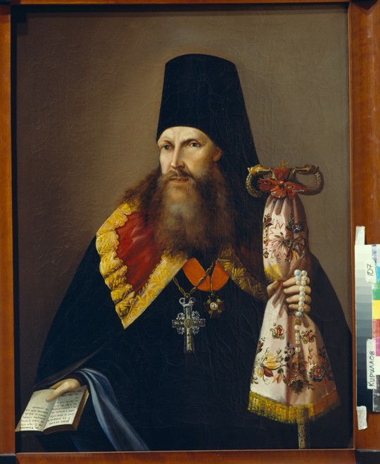 Portrait of Varlaam (Denisov), Archbishop of Ural (1804-1873) a Unbekannter Künstler