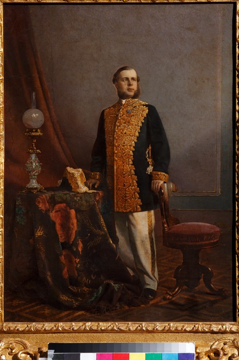 Portrait of Vasily Yuryevich Poznansky (1828-1900) a Unbekannter Künstler