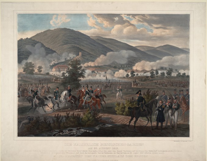 Russian Life-Guards Regiment at the Battle of Kulm on 29 August 1813 a Unbekannter Künstler