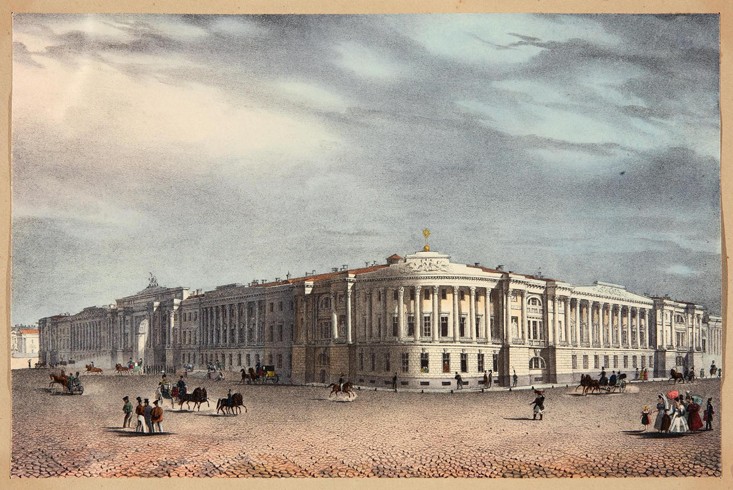 The Senate and Synod Buildings in Saint Petersburg a Unbekannter Künstler