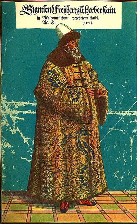 Siegmund von Herberstein in Russian Dress (Illustration from the "Notes on Muscovite Affairs") a Unbekannter Künstler