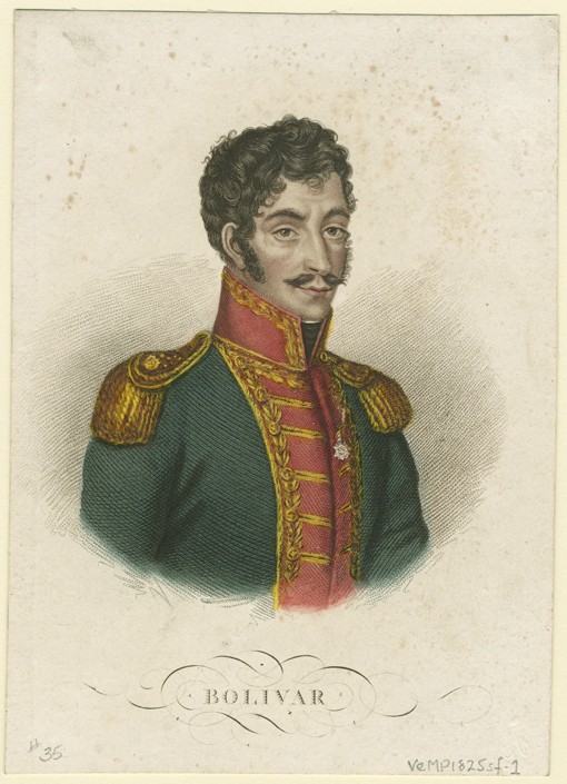 Simón Bolívar (1783-1830) a Unbekannter Künstler