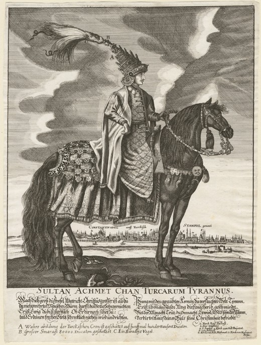 Sultan Ahmed III (1673-1736) a Unbekannter Künstler