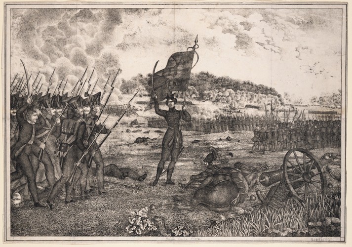 Polish-Russian war scene, 1831 a Unbekannter Künstler