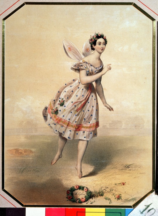 Dancer Maria Taglioni (1804-1884) in the ballet Sylphides by F. Chopin a Unbekannter Künstler