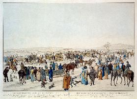 The ceremonious sledge journey on the 22nd January 1815 in Vienna