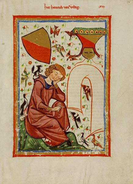 Heinrich von Veldeke (From the Codex Manesse)