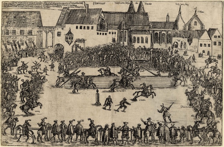 Tournament at the time of Henry I the Fowler (938) a Unbekannter Künstler