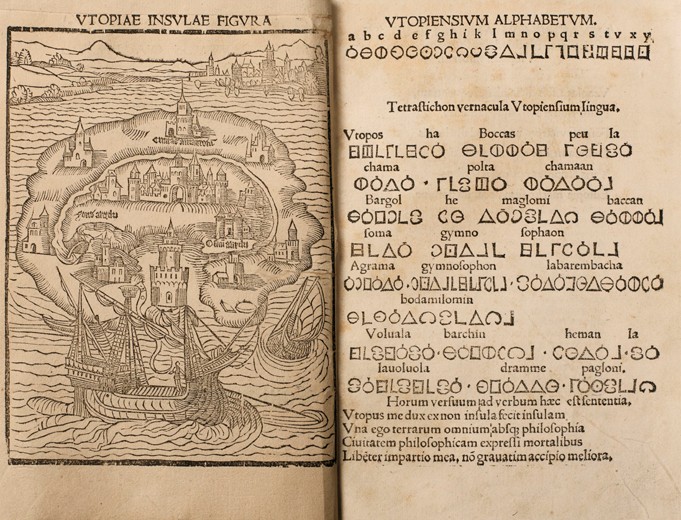 Utopia by Thomas More a Unbekannter Künstler