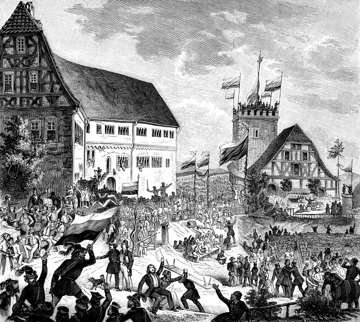 The Wartburg festival on 12 Juny 1848 a Unbekannter Künstler