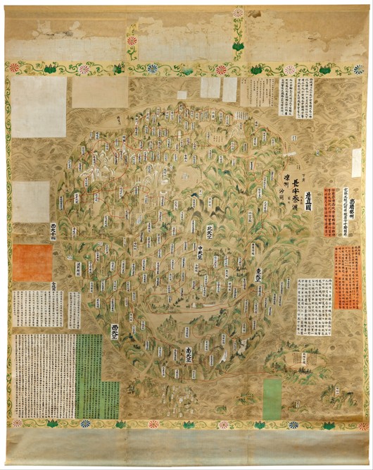 Buddhist map of the world a Unbekannter Meister