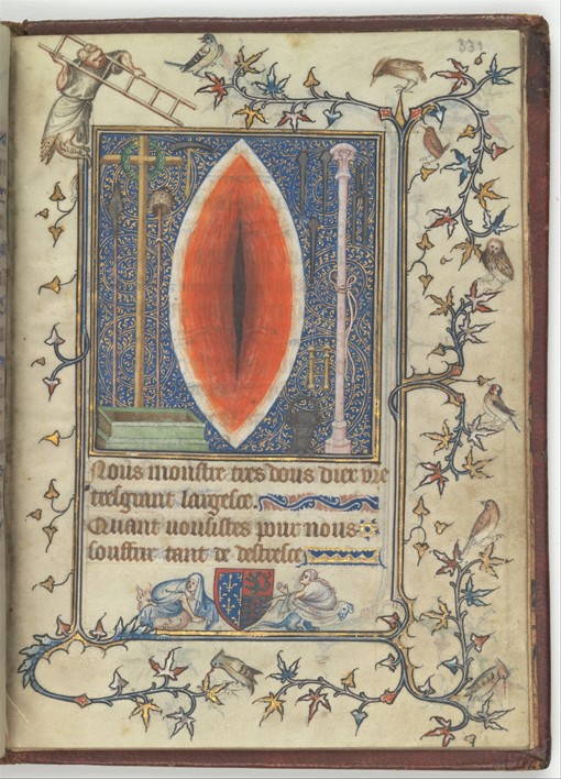 Wound of Christ (from the Psalter and Prayer book of Bonne de Luxembourg) a Unbekannter Meister