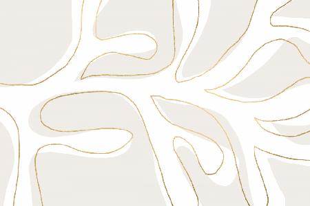 Abstract Twig White and Gold