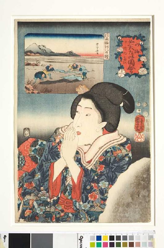 Die Provinz Shinano (Blatt 20 aus der Serie Die Schätze von Bergen und Seen) a Utagawa Kuniyoshi